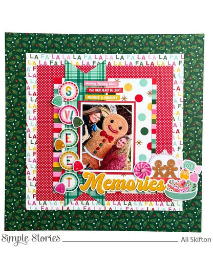 Simple Stories HARD CANDY CHRISTMAS Bits &amp; Pieces 62pc