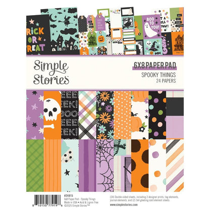 Simple Stories SPOOKY THINGS 6&quot;X8&quot; Paper Pad
