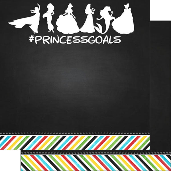 Magical PRINCESS GOALS 12"X12" Scrapbook Paper