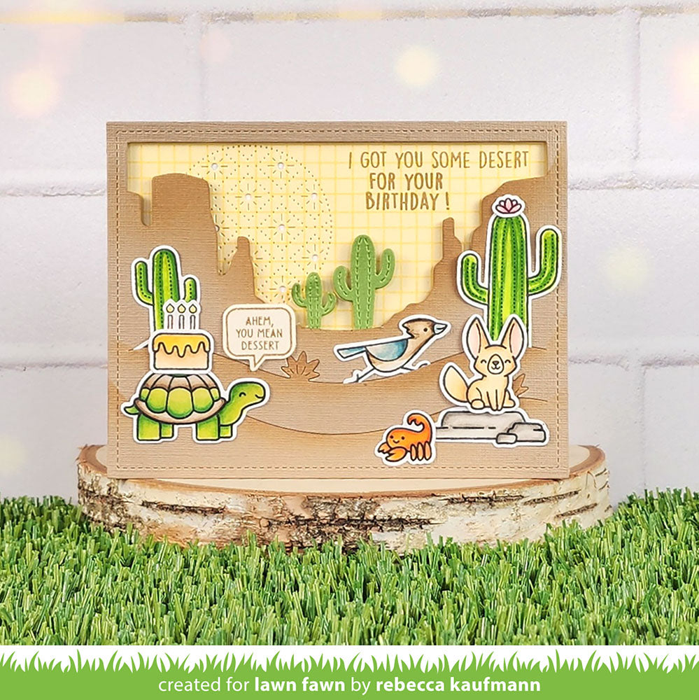 Lawn Fawn Cuts DESERT CANYON BACKDROP Custom Craft Dies 8pc