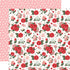 Carta Bella BE MINE LOVE & PRETTY FLOWERS 12"X12" Scrapbook Paper