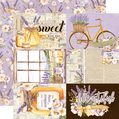 Simple Stories SIMPLE VINTAGE LAVENDER FIELDS 12"X12" Collection Kit