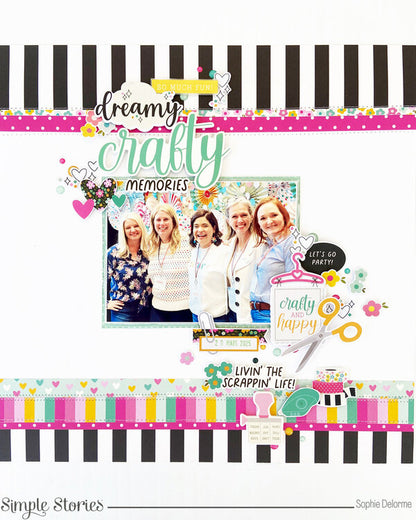 Simple Stories CRAFTY BABE Decorative Brads 32pc