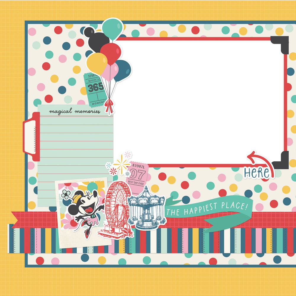 Simple Stories Simple Pages SAY CHEESE HAPPIEST PLACE Page Kit