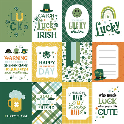 Echo Park LUCKY CHARM 12&quot;X12&quot; Scrapbook Paper