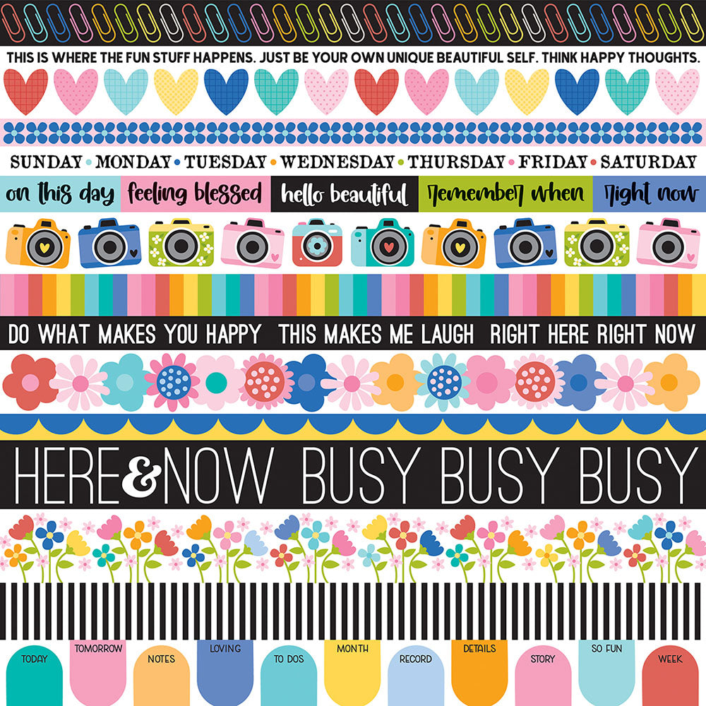 Bella Blvd DOCUMENTED 12&quot;X12&quot; Scrapbook Paper