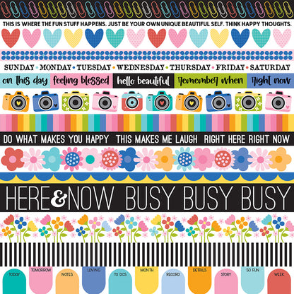 Bella Blvd DOCUMENTED 12&quot;X12&quot; Scrapbook Paper