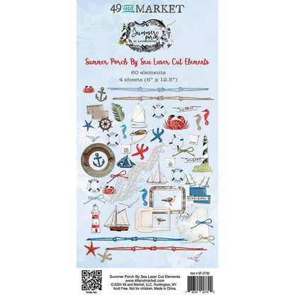 49 and Market SUMMER PORCH By The Sea Laser Cut Elements 6”X12”