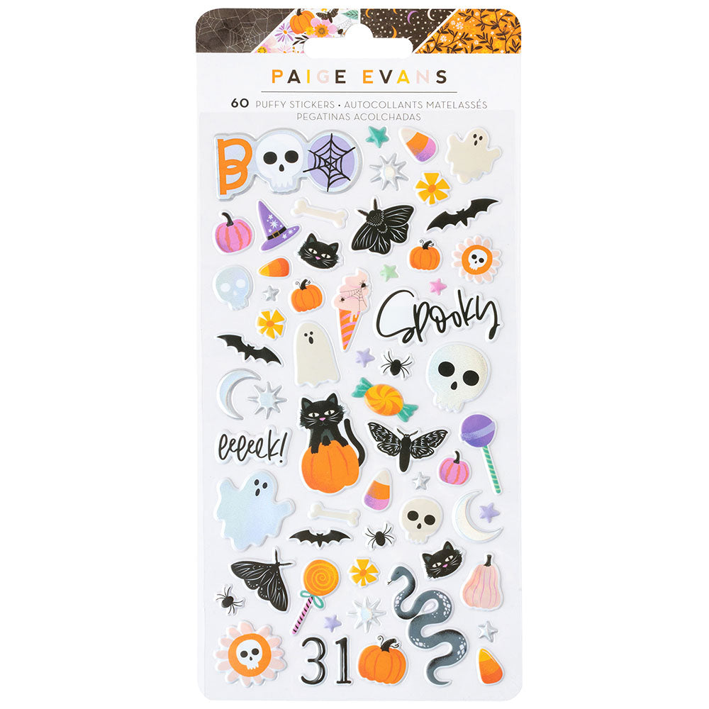 Paige Evans TRICKS & TREATS Puffy Stickers 60pc