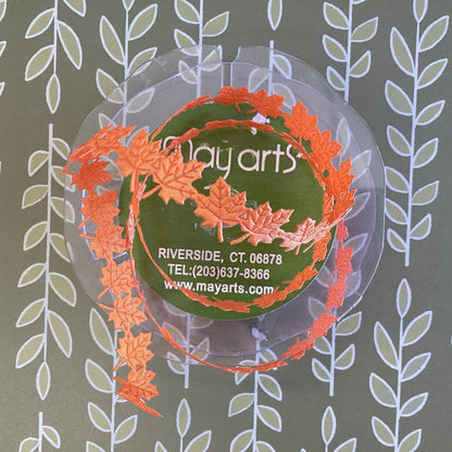 May Arts LEAF RIBBON Shaped Trim