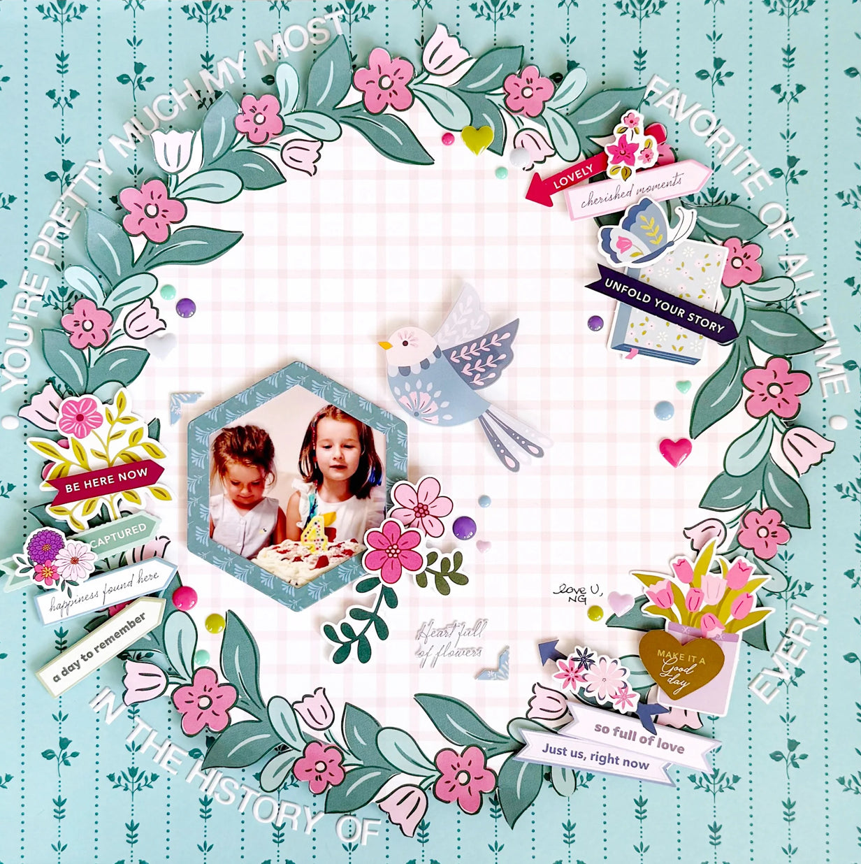 Pinkfresh Paige Evans LOVELY LANE 12”X12” Paper Pack