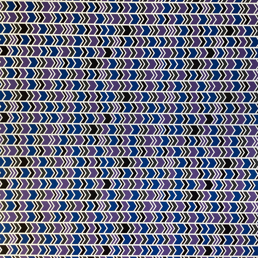 CHEVRON ARROWS Purple Royal Blue 12”X12” Scrapbook Paper