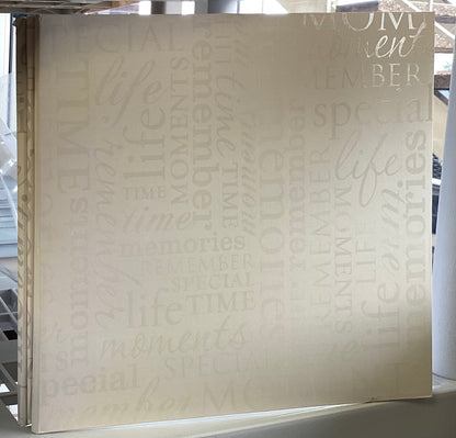 Colorbok VARNISH CREAM MEMORIES 12”x12” Postbound Scrapbook Album