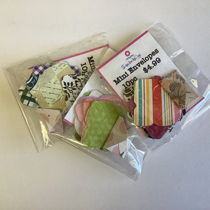 Scrapbooksrus MINI ENVELOPES Diecuts 10pc