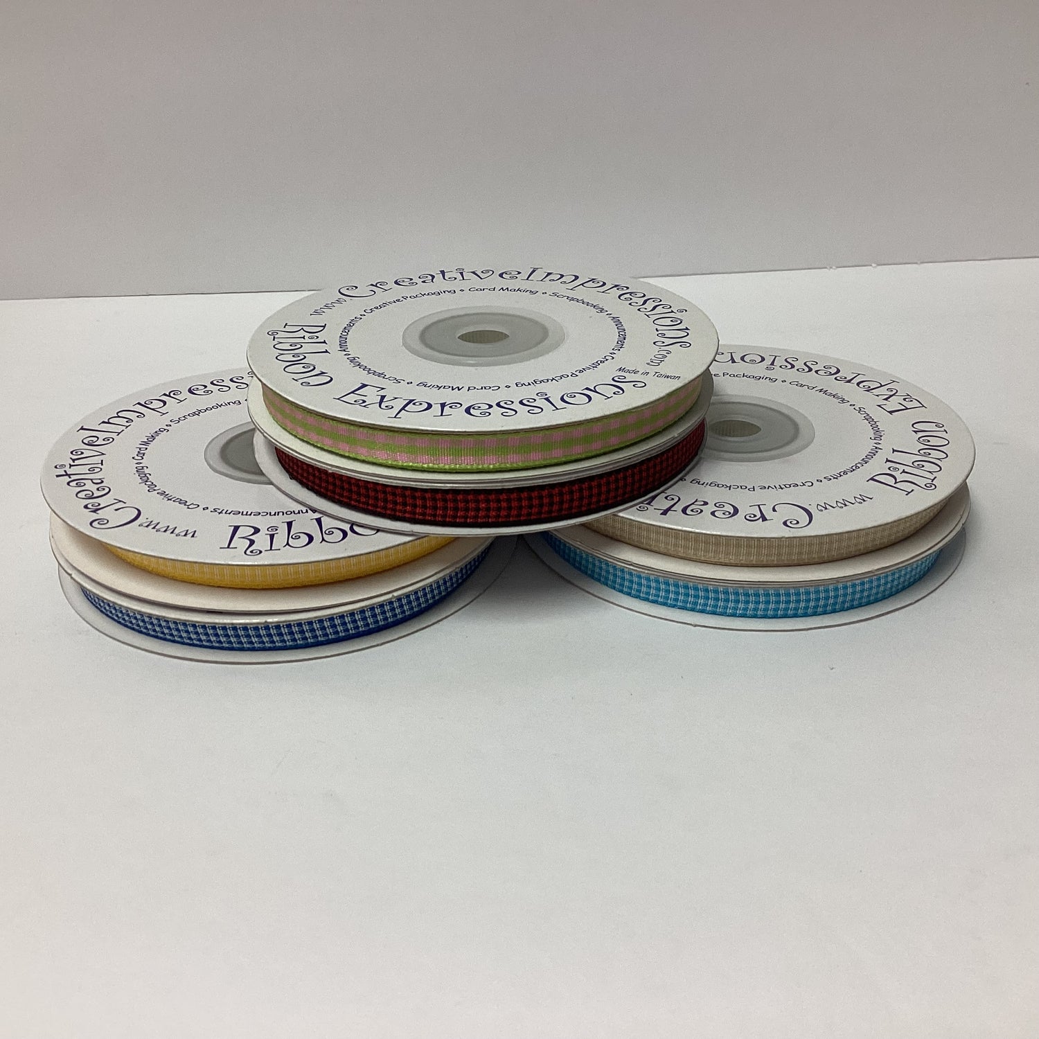Creative Impressions 1/4” MINI CHECK GINGHAM Ribbon Trim 1 yard and