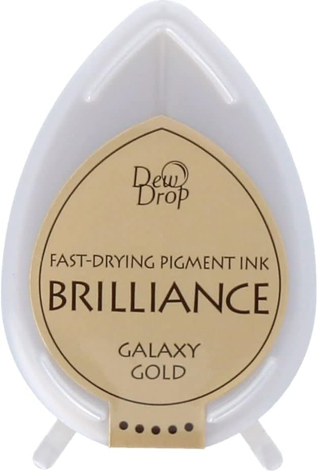 Brilliance Dew Drop Pigment Ink GALAXY GOLD 1pc Pad