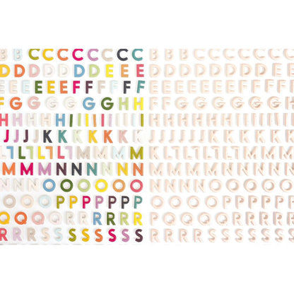 Thickers HAPPY LIFE Foam Letter Stickers 494pc