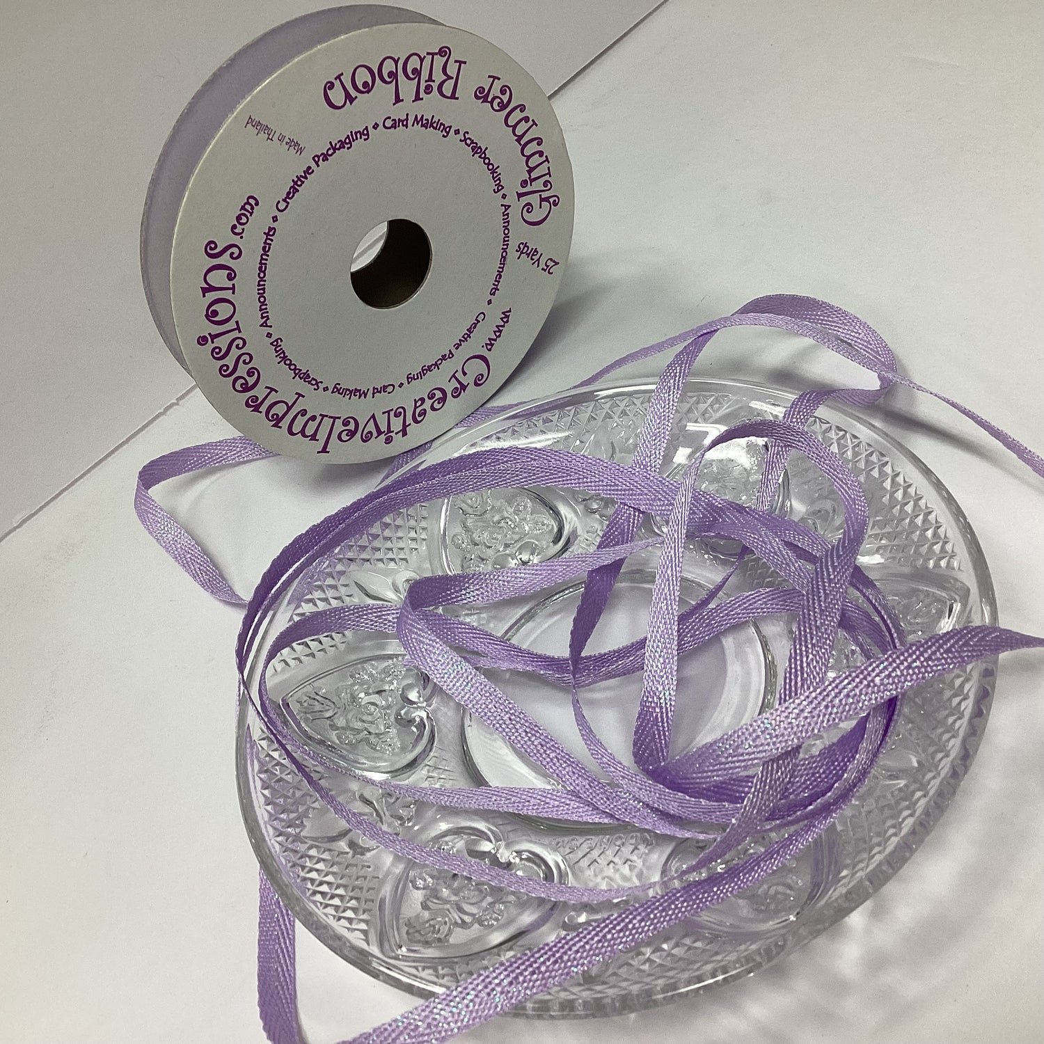 Creative Impressions 1/4” GLIMMER RIBBON 1 yard yd