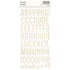 Simple Stories Essentials FOAM ALPHAS VINTAGE CREAM Letter Stickers