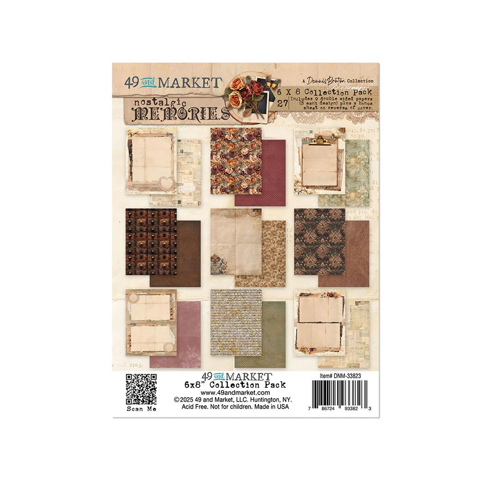 49 and Market NOSTALGIC MEMORIES 6X8 Collection Paper Pack
