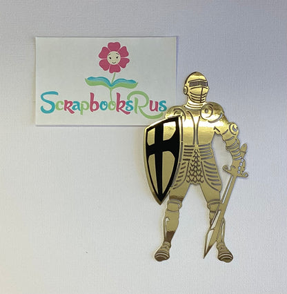 Laser Cut GOLD KNIGHT Diecut Embellishment