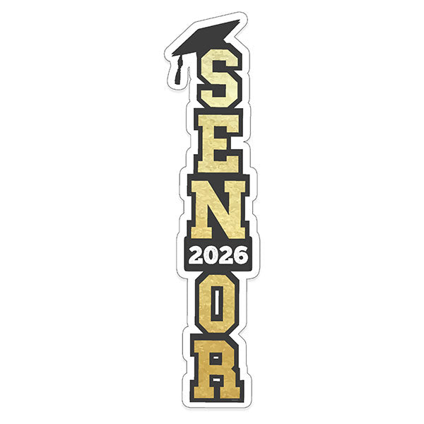 Scrapbook Customs SENIOR VERTICAL YEAR 2026 Laser Cut
