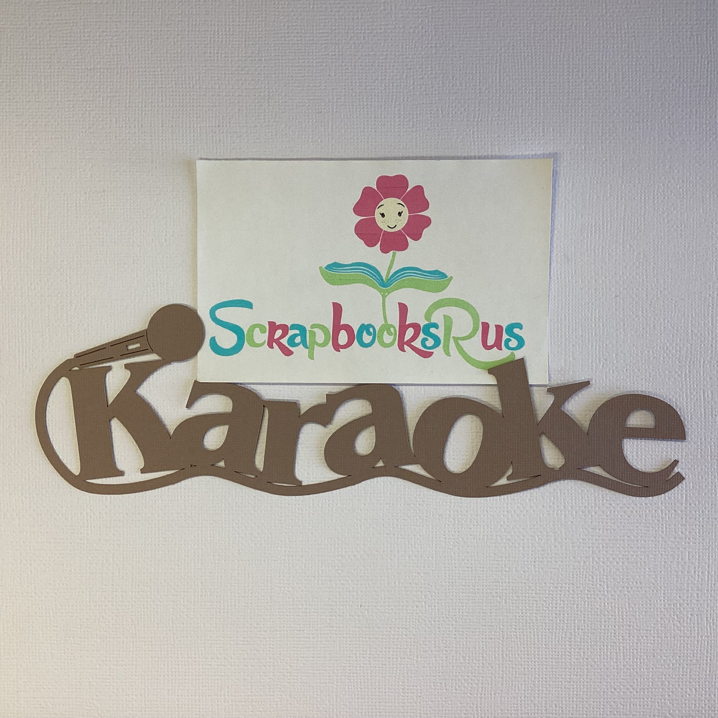 Laser Cut KARAOKE ￼Diecut Scrapbook Title