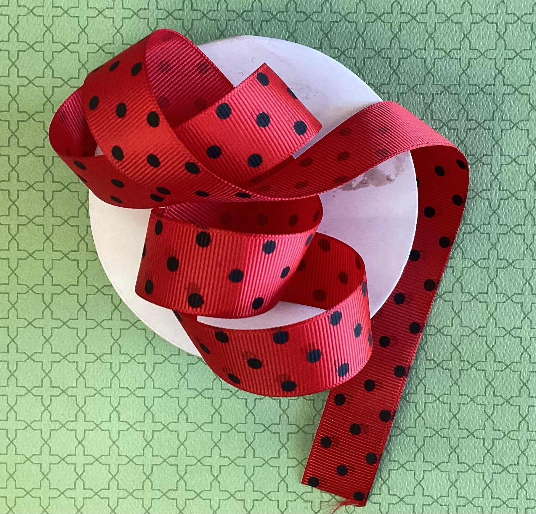 Creative Impressions LADYBUG DOT RIBBON 1 yard