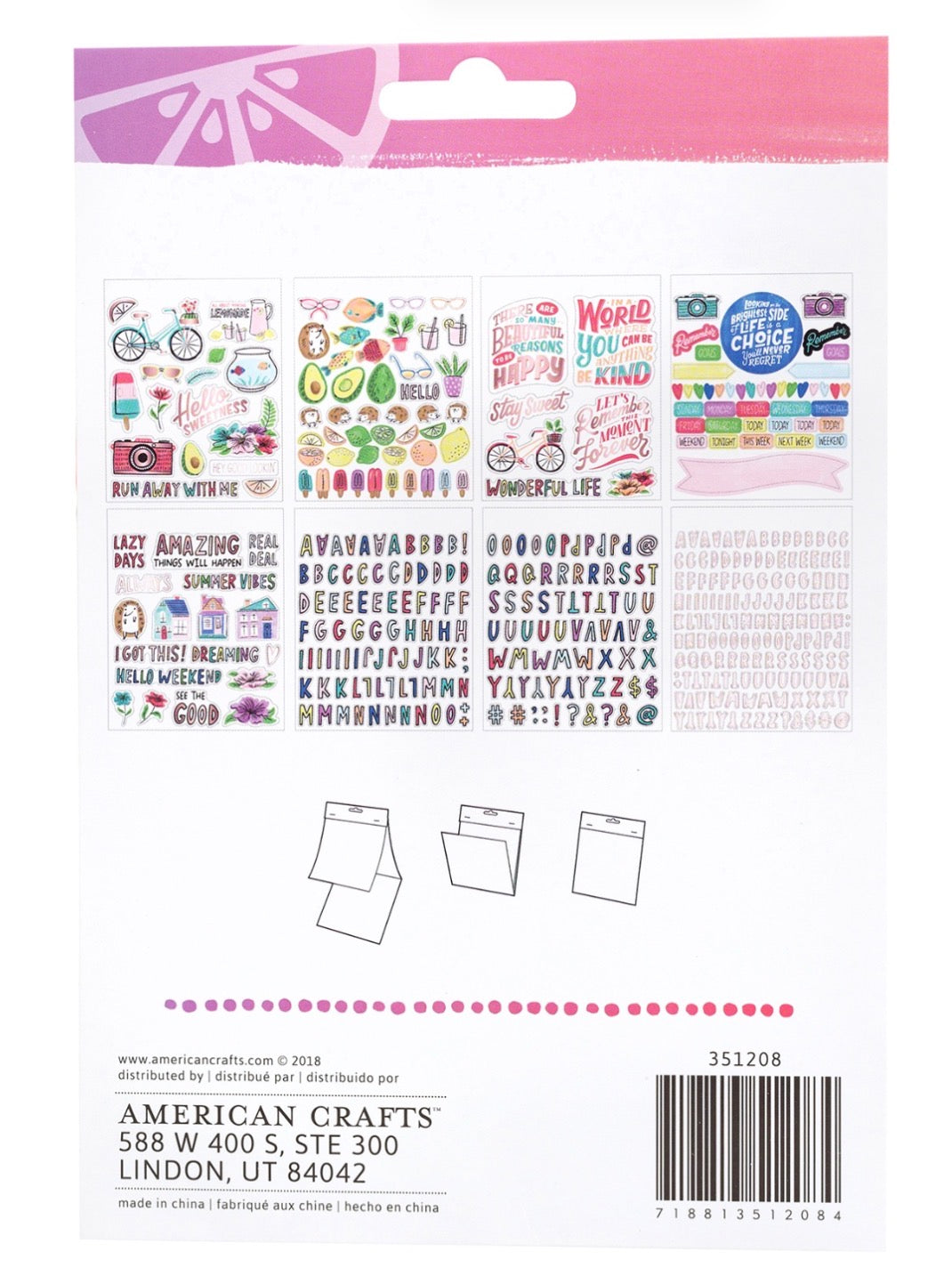 Amy Tangerine STAY SWEET Sticker Book 445pc