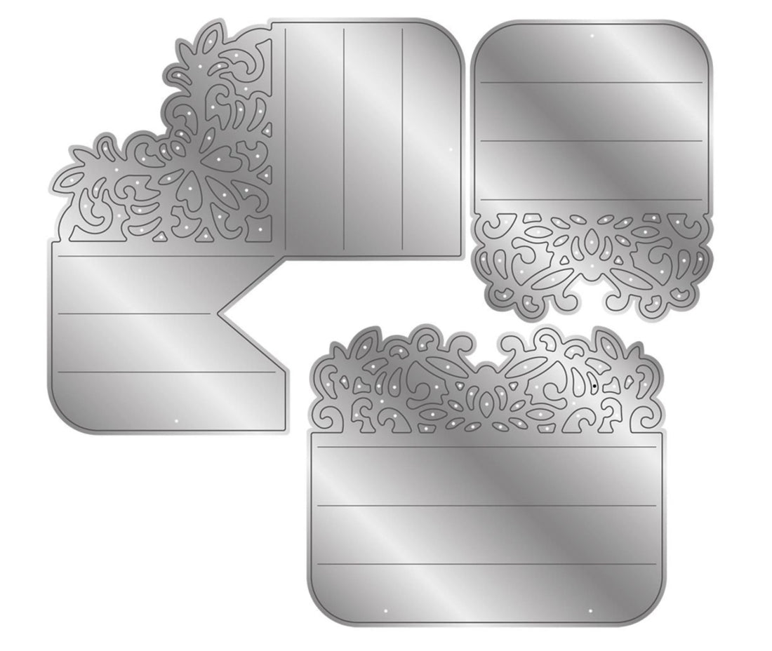 Gemini LACE 3D Concertina Boarder Set Metal Cutting Dies 3pc