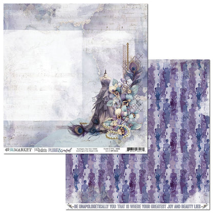 49 and Market PLUME &amp; PETAL 12X12 Scrapbook Paper