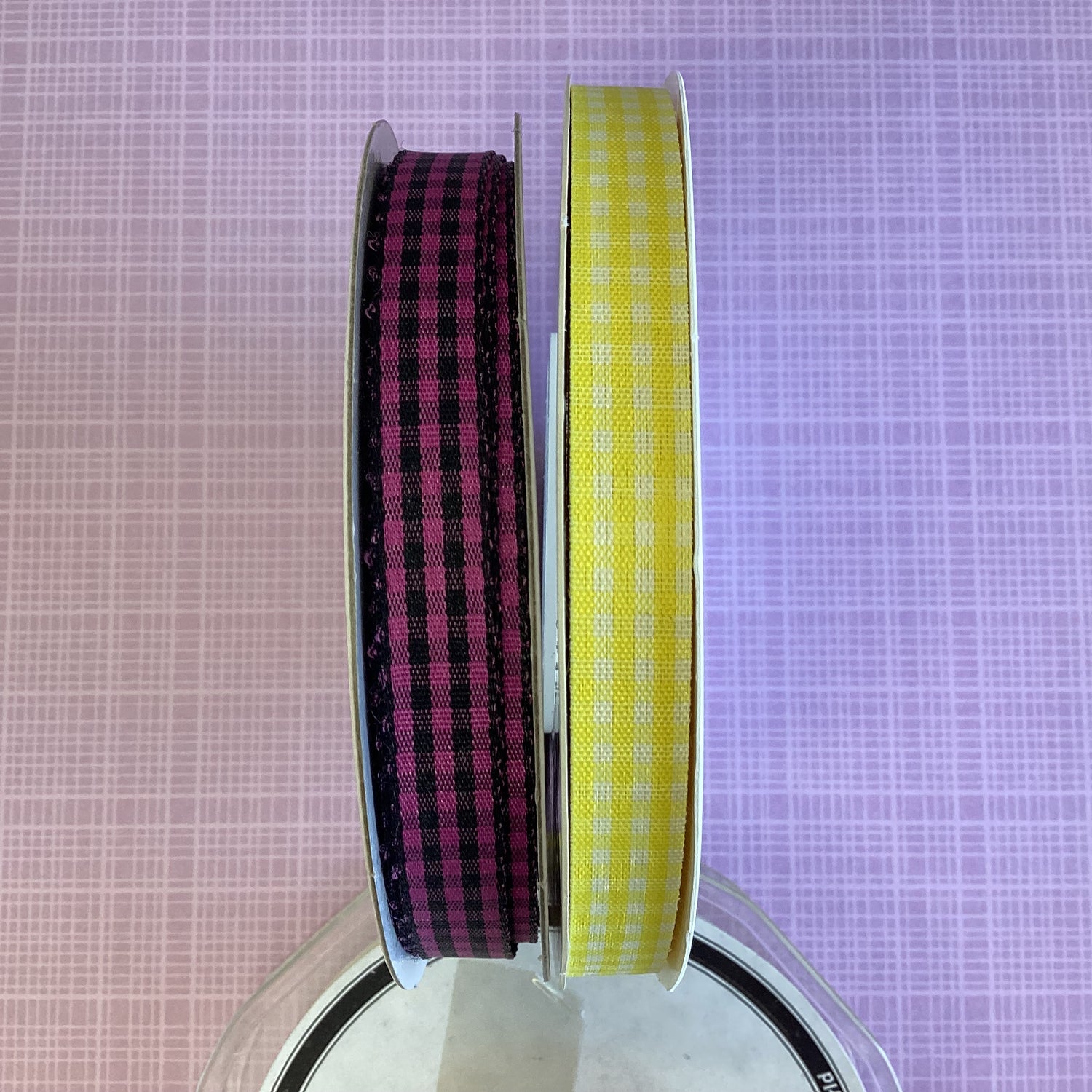 Creative Impressions 3/8” GINGHAM Ribbon Trim 1 yard