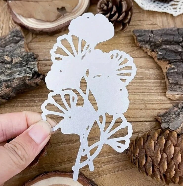 Metal Craft Die GINKO LEAF 1pc Scrapbooksrus