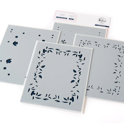 Pinkfresh Studio MAKING THINGS HAPPEN Stamp Stencel &amp; Die Set 9pc