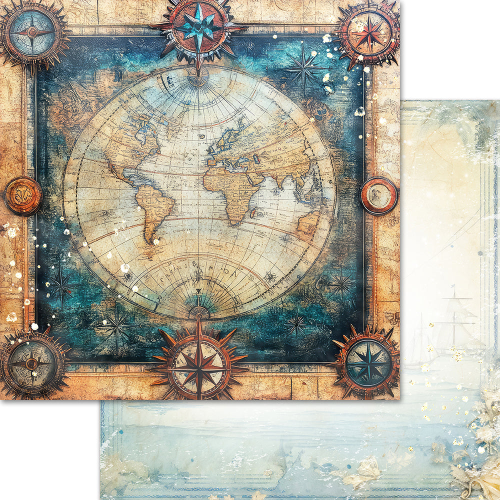 Memory Place SAIL AWAY 12”X12” Collection Paper Pack