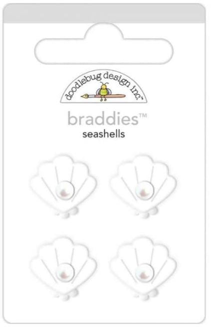 Doodlebug SEASHELLS Braddies 4pc
