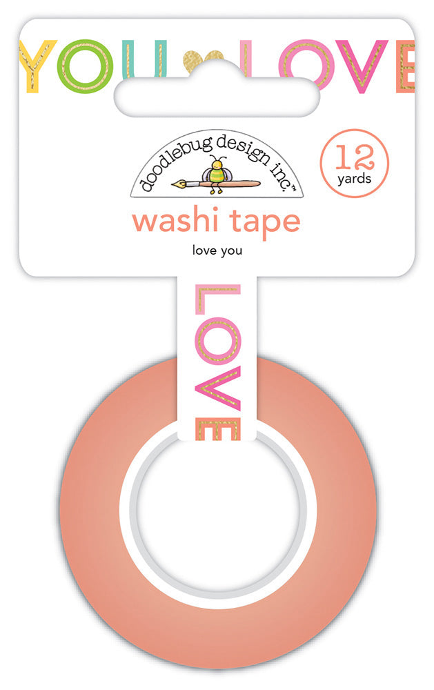 Doodlebug LOVE YOU Washi Tape 12 Yards