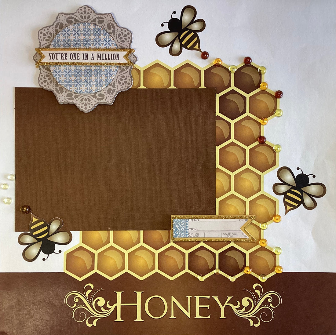 Premade Scrapbook Page HONEY 12X12 Scrapbooksrus