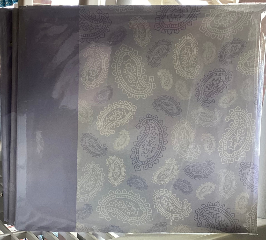 LAVENDER PAISLEY 12”X12” Postbound Scrapbook Album