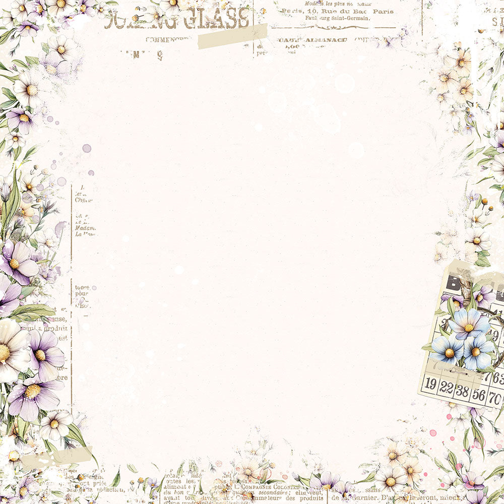 49 and Market The Looking Glass HIDDEN ARCHIVE 12X12 Scrapbook Paper