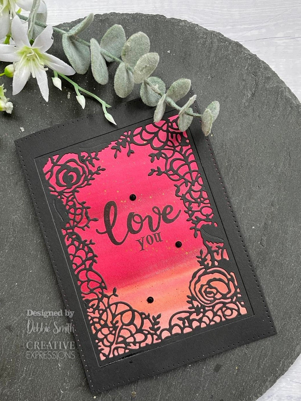 Creative Expressions ROSES IN BLOOM Metal Craft Dies 2pc