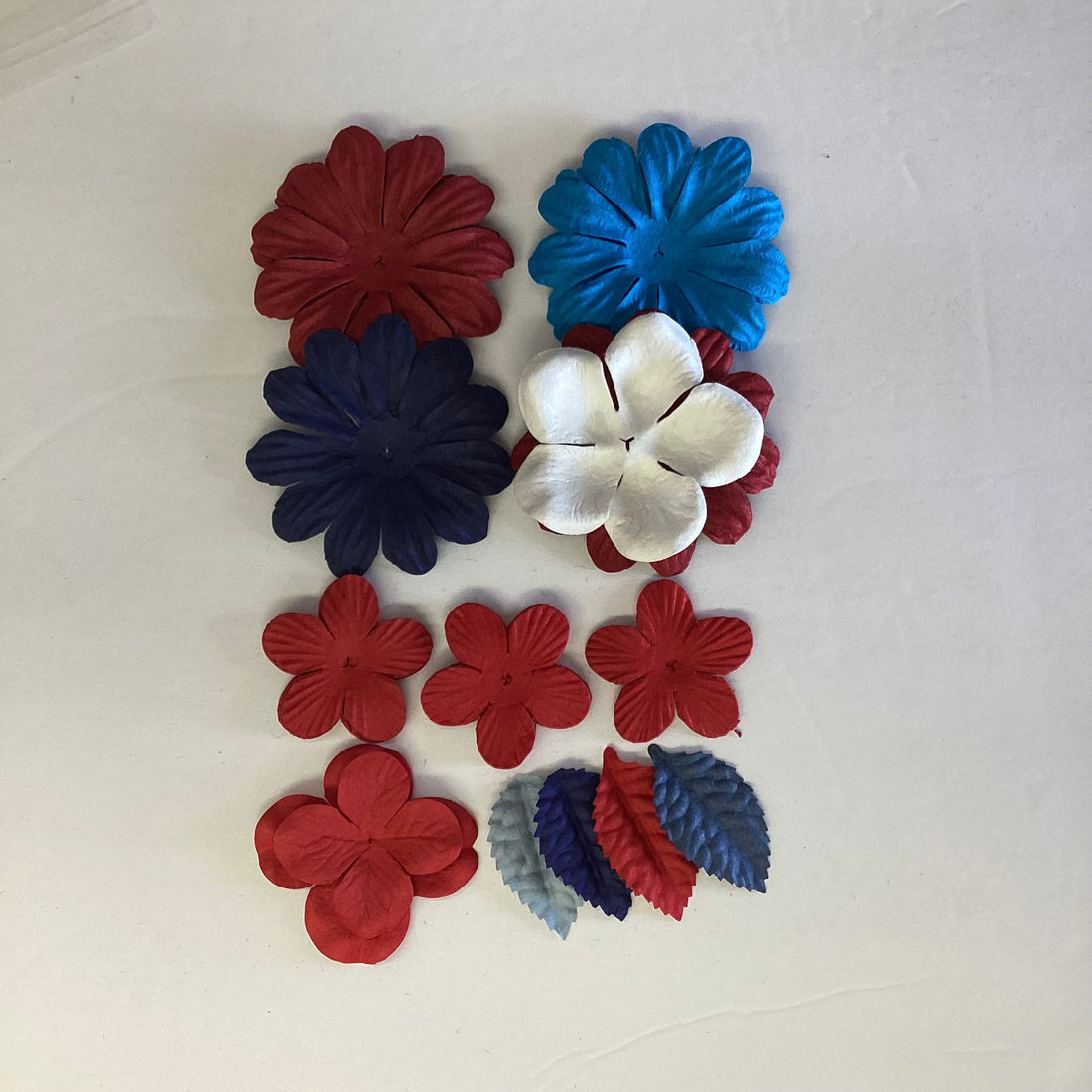 PATRIOTIC FLOWERS 3 Sizes 3 Colors 30pc