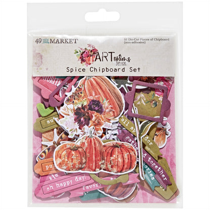 49 and Market ARToptions SPICE Chipboard Set 57pc