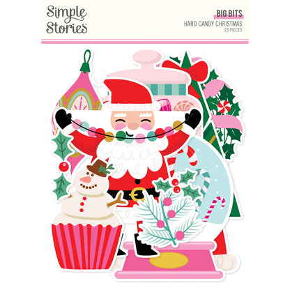 Simple Stories HARD CANDY CHRISTMAS Big Bits 23pc