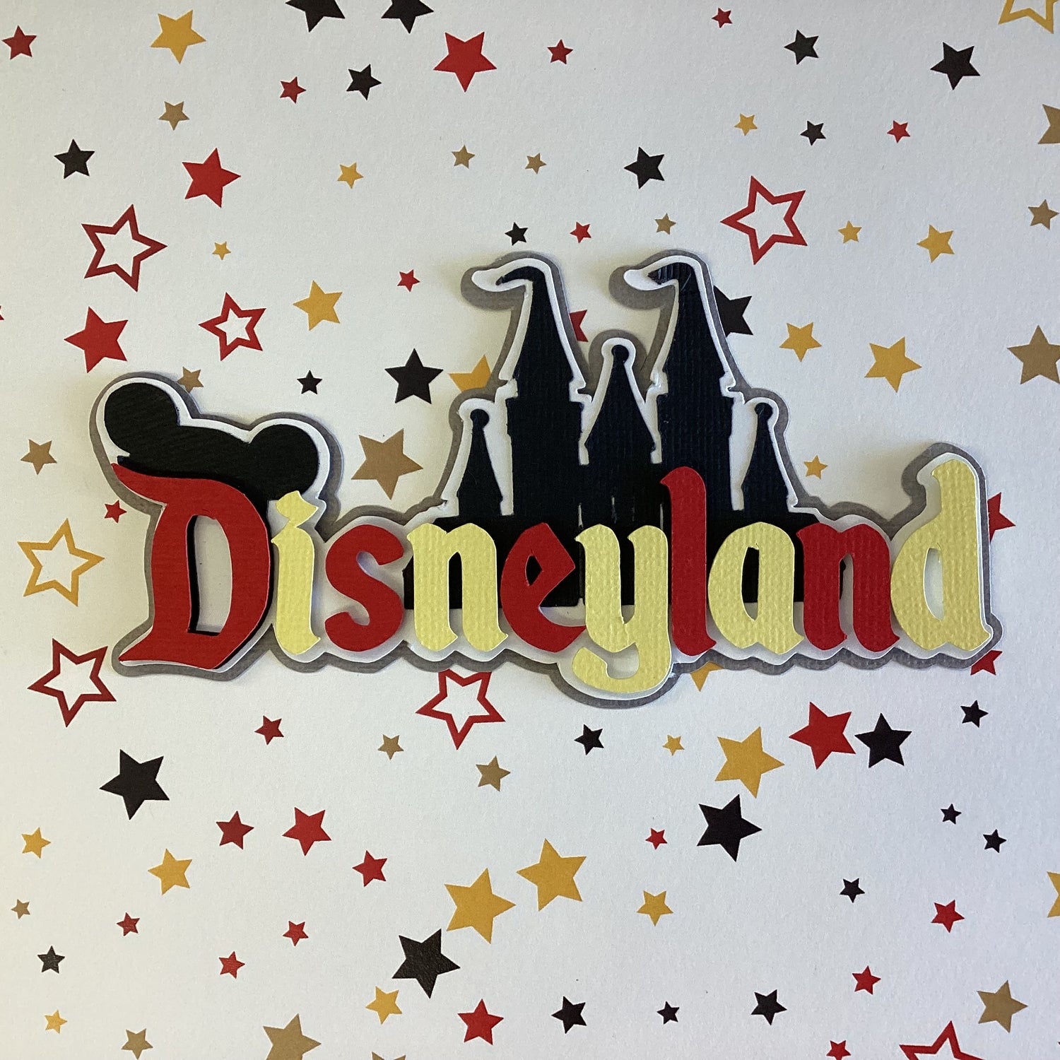 Disney DISNEYLAND Castle Title Diecut