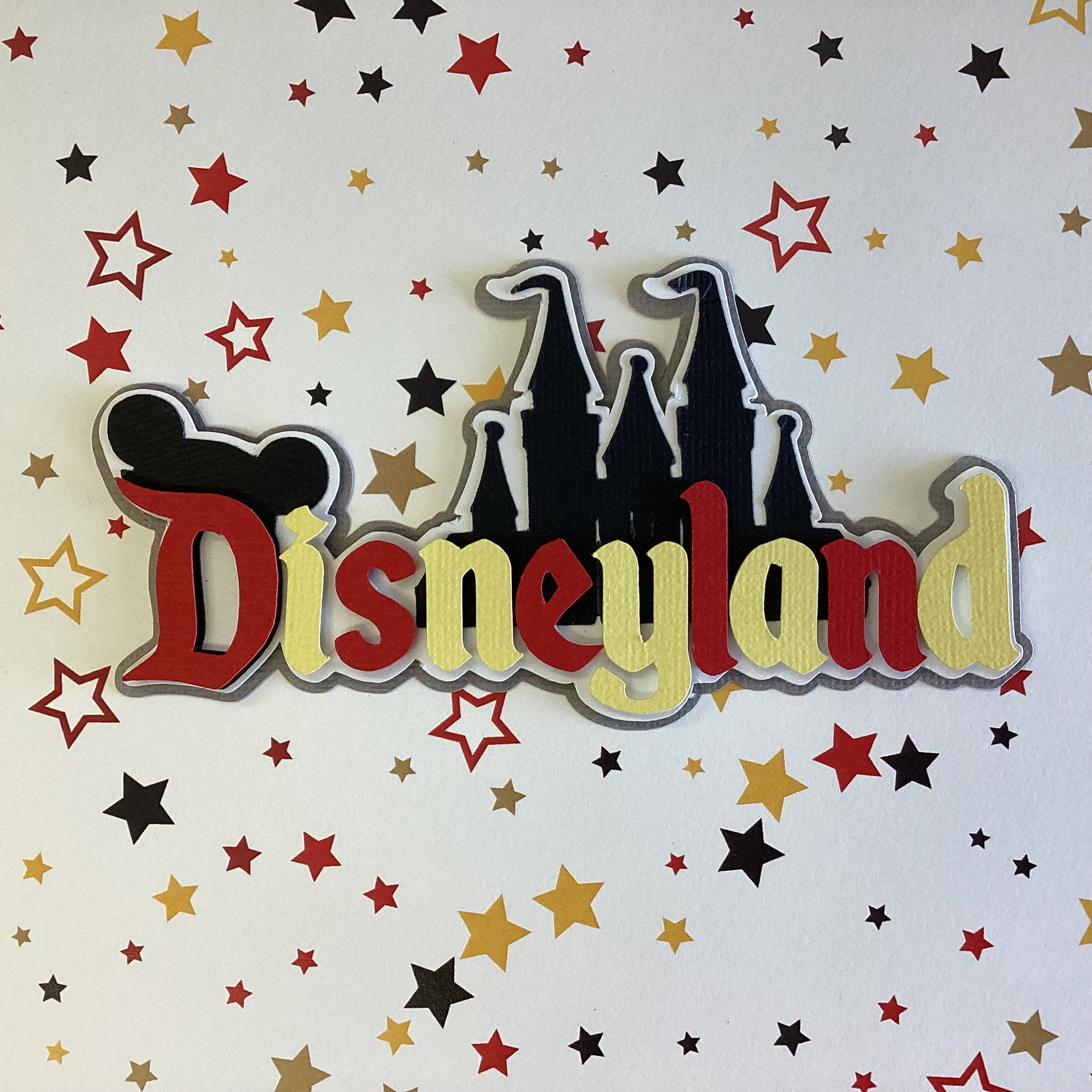 Disney DISNEYLAND Castle Title Diecut