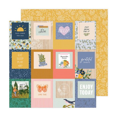 Jen Hadfield Live & Let Grow GET OUT 12"X12" Scrapbook Paper