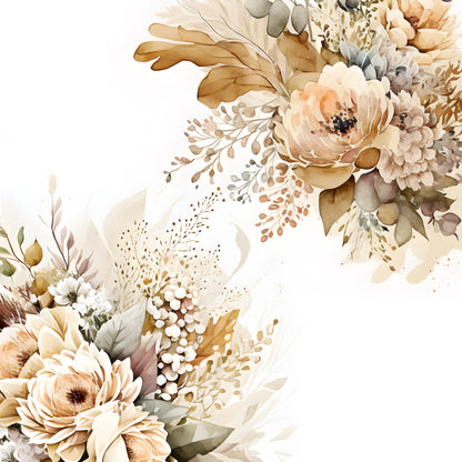 Scrapbooksrus DUSTY BOHO FLORAL PACK 12pc 12&quot;X12&quot; Scrapbook Paper