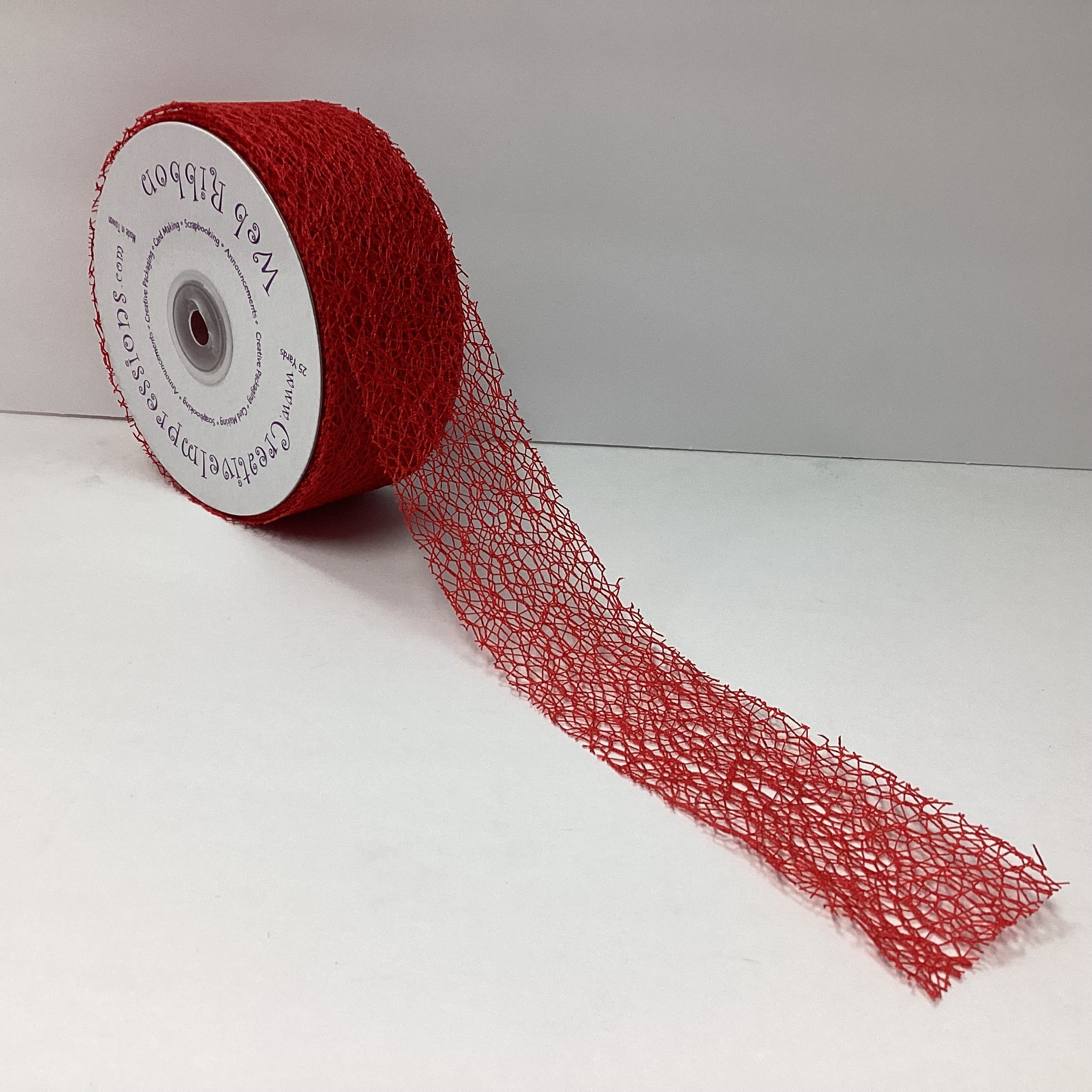 Creative Impressions 2&quot; MESH WEB RIBBON 1 yard yd