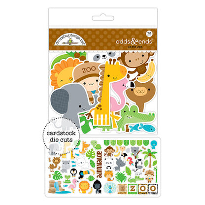 Doodlebug AT THE ZOO Odds &amp; Ends Diecuts 73pc